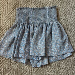 Authentic KOCH erika skirt! cute blue floral pattern! ,ould fit an XS, S, & M